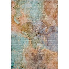 Premium Machine Washable Mayfield AMF689 Coral 5' x 7'6" Rug