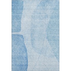 Premium Machine Washable Mayfield AMF696 Blue 5' x 7'6" Rug