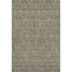 Premium Machine Washable Mayfield AMF702 Olive 5' x 7'6" Rug