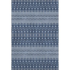 Premium Machine Washable Mayfield AMF708 Navy 5' x 7'6" Rug