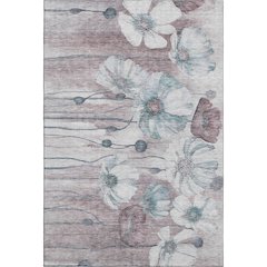 Premium Machine Washable Mayfield AMF712 Teal 5' x 7'6" Rug