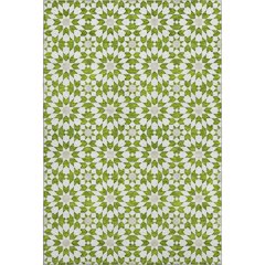 Premium Machine Washable Mayfield AMF734 Lime 5' x 7'6" Rug