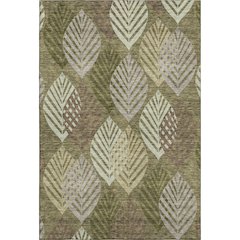 Premium Machine Washable Mayfield AMF744 Olive 5' x 7'6" Rug