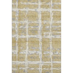 Premium Machine Washable Mayfield AMF745 Gold 5' x 7'6" Rug