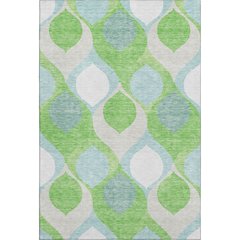 Premium Machine Washable Mayfield AMF749 Lime 5' x 7'6" Rug