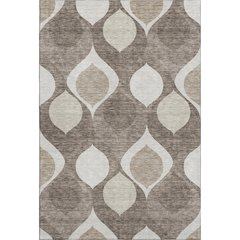Premium Machine Washable Mayfield AMF749 Taupe 5' x 7'6" Rug