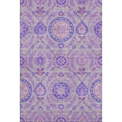 Premium Machine Washable Mayfield AMF751 Lavender 5' x 7'6" Rug