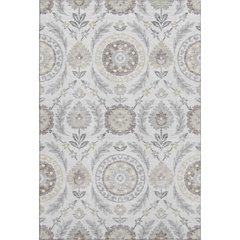 Premium Machine Washable Mayfield AMF751 Silver 5' x 7'6" Rug