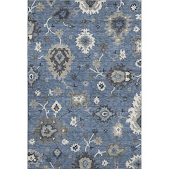 Premium Machine Washable Mayfield AMF753 Blue 5' x 7'6" Rug