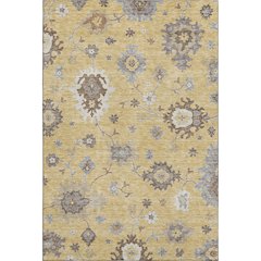 Premium Machine Washable Mayfield AMF753 Gold 5' x 7'6" Rug