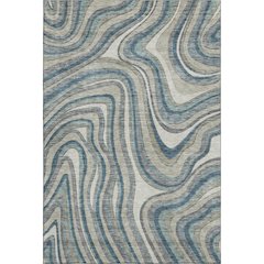 Premium Machine Washable Mayfield AMF756 Teal 5' x 7'6" Rug