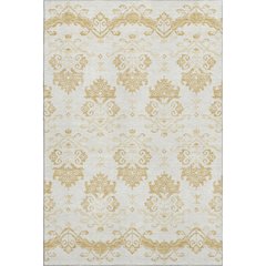 Premium Machine Washable Mayfield AMF759 Gold 5' x 7'6" Rug