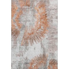 Premium Machine Washable Mayfield AMF773 Terracotta 5' x 7'6" Rug