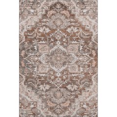 Premium Machine Washable Mayfield AMF774 Terracotta 5' x 7'6" Rug