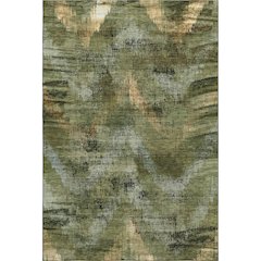 Premium Machine Washable Mayfield AMF792 Olive 5' x 7'6" Rug