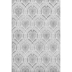 Premium Machine Washable Mayfield AMF808 Silver 5' x 7'6" Rug