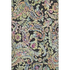 Premium Machine Washable Mayfield AMF834 Black 5' x 7'6" Rug