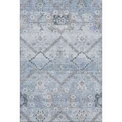 Premium Machine Washable Mayfield AMF841 Blue 5' x 7'6" Rug