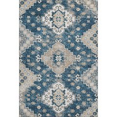 Premium Machine Washable Mayfield AMF846 Navy 5' x 7'6" Rug