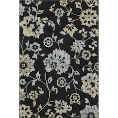 Premium Machine Washable Mayfield AMF856 Black 5' x 7'6" Rug