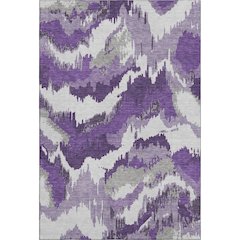 Premium Machine Washable Mayfield AMF865 Purple 5' x 7'6" Rug