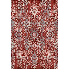 Premium Machine Washable Mayfield AMF868 Red 5' x 7'6" Rug