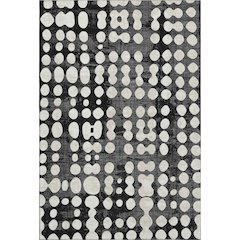 Premium Machine Washable Mayfield AMF869 Black 5' x 7'6" Rug