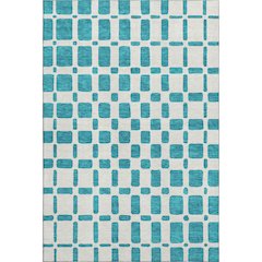 Premium Machine Washable Mayfield AMF871 Teal 5' x 7'6" Rug