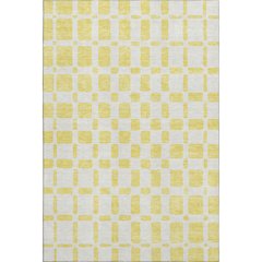 Premium Machine Washable Mayfield AMF871 Yellow 5' x 7'6" Rug