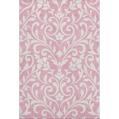 Premium Machine Washable Mayfield AMF875 Pink 5' x 7'6" Rug