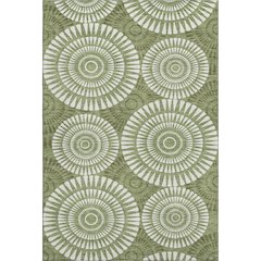 Premium Machine Washable Mayfield AMF877 Green 5' x 7'6" Rug