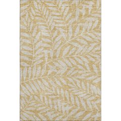 Premium Machine Washable Mayfield AMF899 Gold 5' x 7'6" Rug
