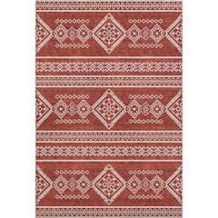 Premium Machine Washable Mayfield AMF901 Red 5' x 7'6" Rug