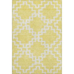 Premium Machine Washable Mayfield AMF902 Yellow 5' x 7'6" Rug
