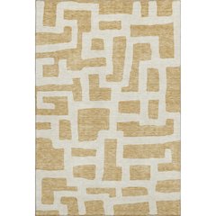 Premium Machine Washable Mayfield AMF903 Gold 5' x 7'6" Rug