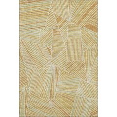 Premium Machine Washable Mayfield AMF915 Gold 5' x 7'6" Rug