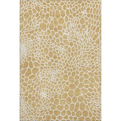 Premium Machine Washable Mayfield AMF919 Gold 5' x 7'6" Rug