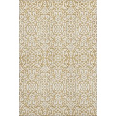 Premium Machine Washable Mayfield AMF920 Gold 5' x 7'6" Rug