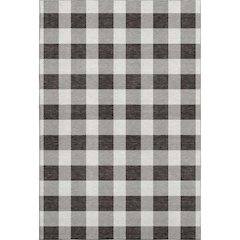 Premium Machine Washable Mayfield AMF923 Black 5' x 7'6" Rug
