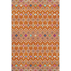 Premium Machine Washable Mayfield AMF938 Orange 5' x 7'6" Rug