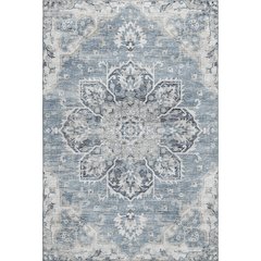 Premium Machine Washable Mayfield  Blue 5' x 7'6" Rug