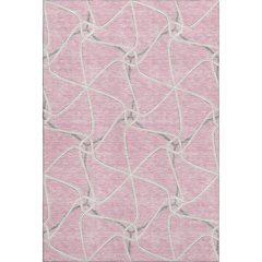 Premium Machine Washable Mayfield AMF948 Pink 5' x 7'6" Rug