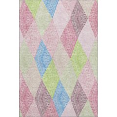 Premium Machine Washable Mayfield AMF962 Pink 5' x 7'6" Rug