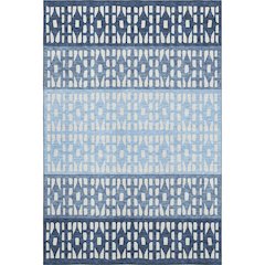 Premium Machine Washable Mayfield AMF964 Blue 5' x 7'6" Rug
