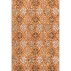 Premium Machine Washable Mayfield AMF976 Orange 5' x 7'6" Rug
