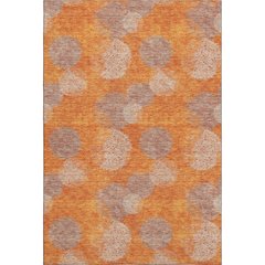 Premium Machine Washable Mayfield AMF977 Orange 5' x 7'6" Rug