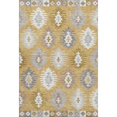 Premium Machine Washable Mayfield AMF983 Gold 5' x 7'6" Rug