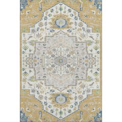 Premium Machine Washable Mayfield AMF985 Gold 5' x 7'6" Rug