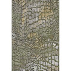 Premium Machine Washable Mayfield AMF988 Olive 5' x 7'6" Rug