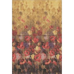 Premium Machine Washable Mayfield AMF992 Gold 5' x 7'6" Rug